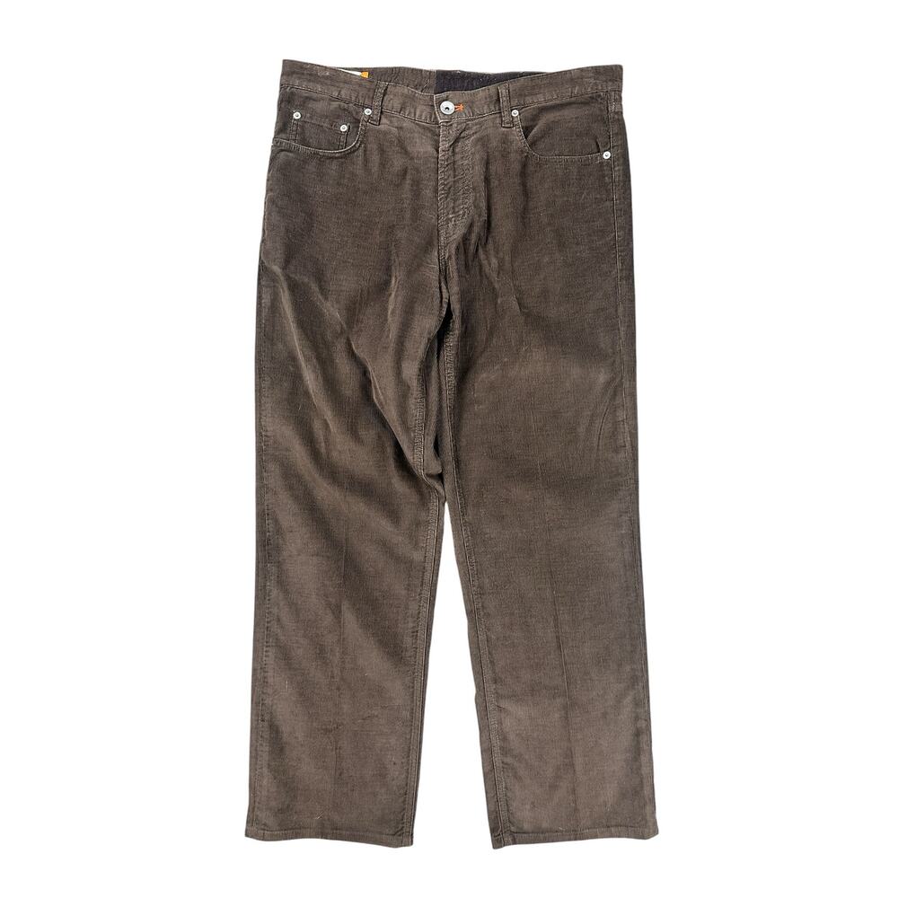 Façonnable Jeans Modele F40 Corduroy Pants Men’s 36 Brown Straight Leg